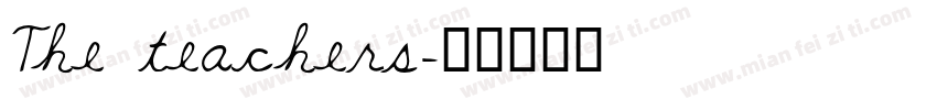 The teachers字体转换